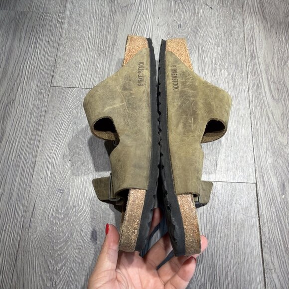 Birkenstock Arizona Soft Footbed Sandal EU 43 US 10 Tobacco Brown Oiled Leather